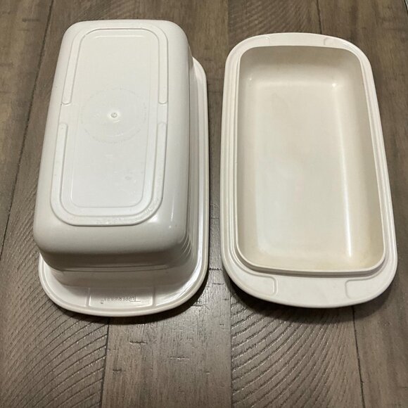 Vintage Tupperware Ultra 21 Ovenware Set Of 2 2 Qt Loaf Pan Casserole - Picture 3 of 3